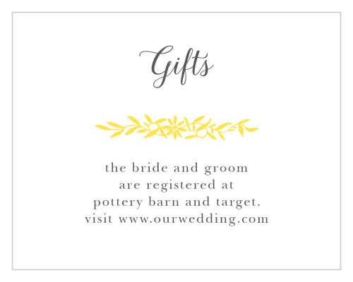 Delicate flowers accent your text on the Full Bloom Direction Cards.