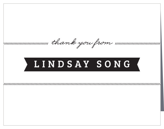 Share your gratitude with the cute yet sophisticated design of the Little Guy Thank You Cards from the Love Vs Design Collection at Basic Invite.