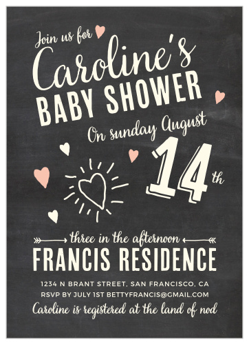 Invites friends and family to pamper the mom-to-be with the Fun Times Girl Baby Shower Invitations from the Love Vs Design Collection at Basic Invite. 