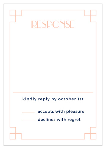 An art deco border frames your text on the Coney Island Response Cards.