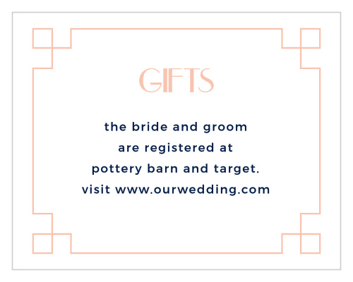 Direct friends and family to your wedding registries with the Coney Island Registry Cards.