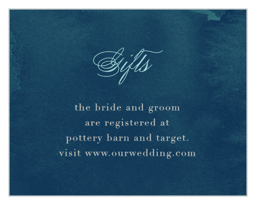 Ensure guests find your wedding wish lists with the Geometric Dreams Registry Cards.
