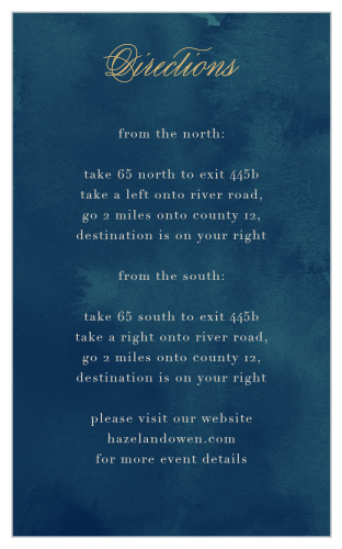 Guide guests with directions to your wedding venue with the Geometric Dreams Foil Direction Cards.