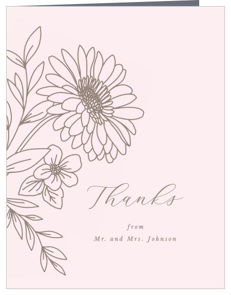 Share your gratitude in style with our Elegant Gerber Daisy Wedding Thank You Cards.