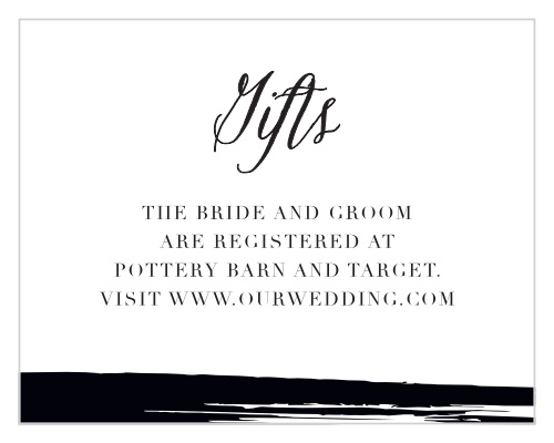 Stay ahead of wedding trends with the Haute Couture Registry Cards.