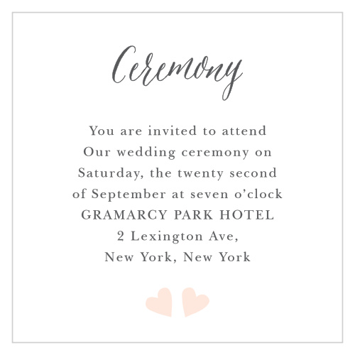 The Floating Ribbon Ceremony Cards are a whimsical way to invite guests to the main event of your wedding festivities.