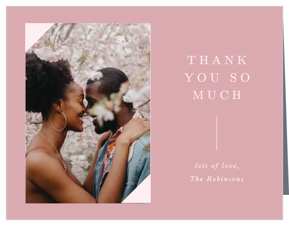 Say thank you to your guests and gift-givers with our Photo Perfection Wedding Thank You Cards.