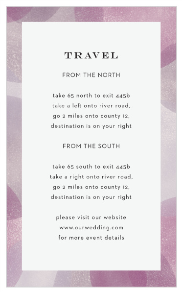 Help your out-of-town guests navigate their way to your event's venue, with our Modern Photo Collage Direction Cards!