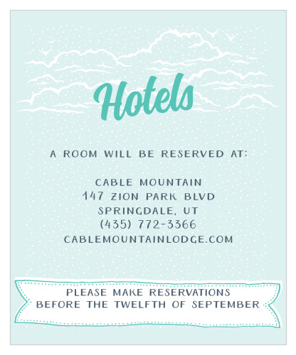 Create you truly custom stationery with the Modern Beachside Accommodation Cards.