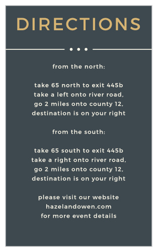 Shining gold text serves as the title of our Crossing the Bridge Foil Direction Cards.