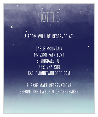Do your guests know where to stay? Make sure they do with the Pretty Lights Foil Accommodation Cards from the Love vs Design Collection at Basic Invite.