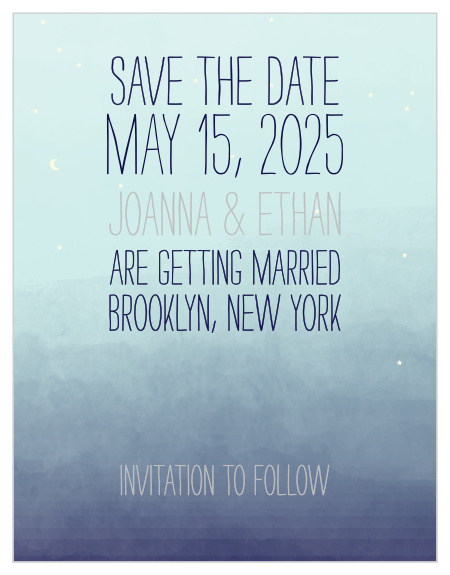 Reserve your spot on your guests' calendars with the Pretty Lights Foil Save-the-Date Magnets from the Love vs Design Collection at Basic Invite.