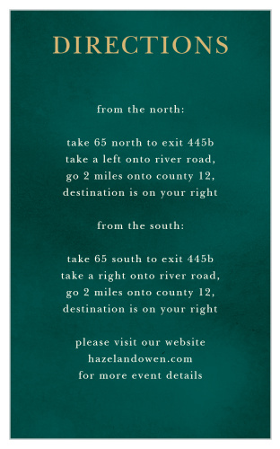 Guide your guests to the destination of your choice with Deco Love Foil Direction Cards.