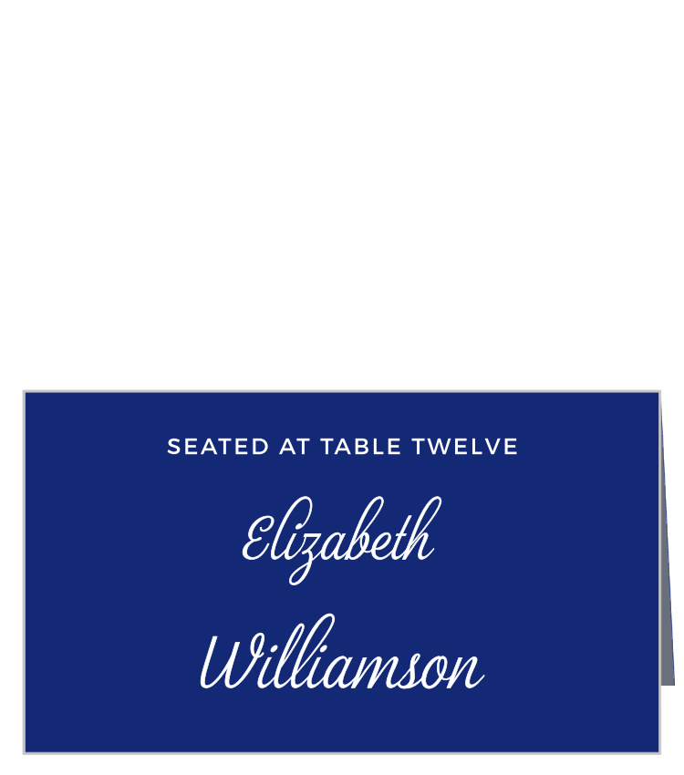 Script Emblem Place Cards