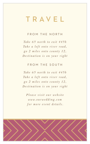 Our Geometric Perfection Direction Cards guide family and friends to your wedding venue with ease.
