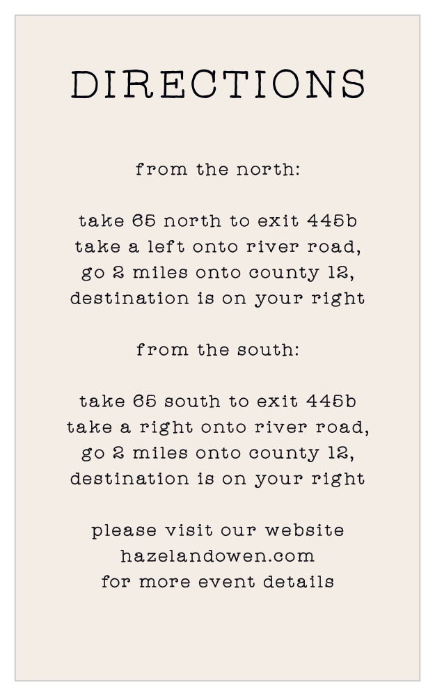 Make a List Direction Cards