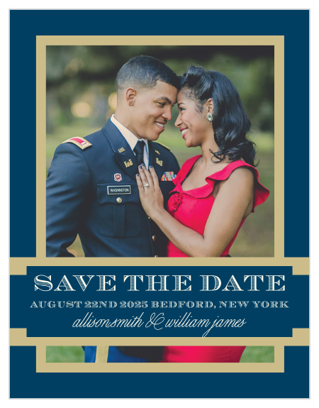 Add your photo, colors and text to the Photo Ribbon save the date Magnets to create the perfect save the date for any upcoming wedding.
