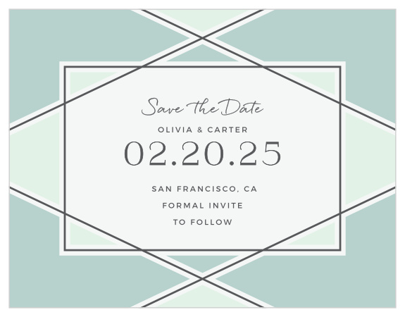 Our Simple Lines Save the Date Magnets are sure to have family and friends marking their calendars for your wedding. 