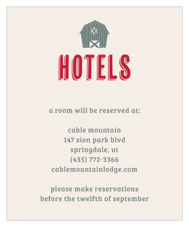 Guarantee your guests' comfort by recommending the best local hotels using our Do-Si-Do Accommodation Cards.