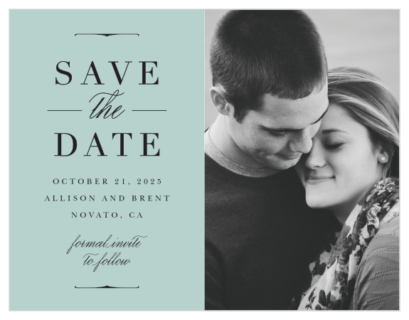 Announce your biggest news with our Vintage Elegance Save the Date Magnets!