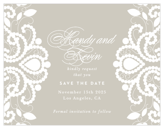 Family and friends are sure to mark their calendars for your wedding when you send out our Old Fashioned Charm Save the Date Magnets.