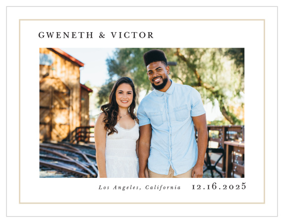 Family and friends will be rushing to their calendars to pencil in your wedding date when they see the look of our Forever Photo Save the Date Magnets.