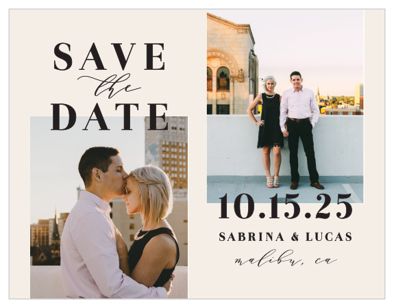 Family and friends are sure to mark their calendars for your special day with our Cutest Couple Save the Date Magnets.