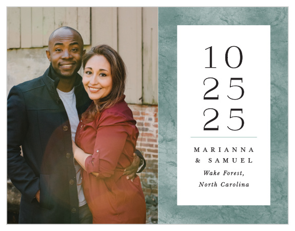 Announce the big day in style with our Formal Ticket Save the Date Magnets.
