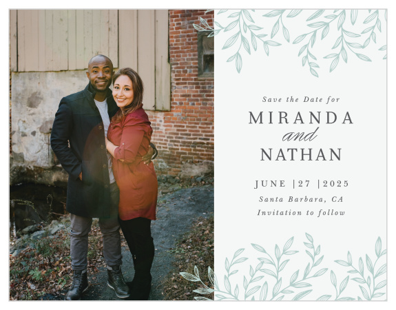 Be sure family and friends mark their calendars for your wedding when you send out our Photo Split Save the Date Magnets.