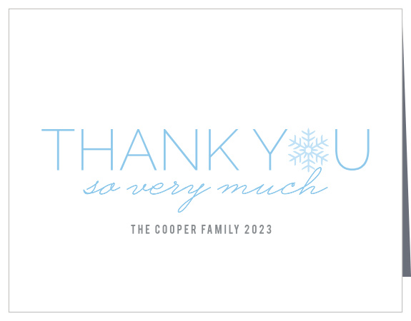 Make sure your guests know how thankful you are for their attendance at your Holiday Party.