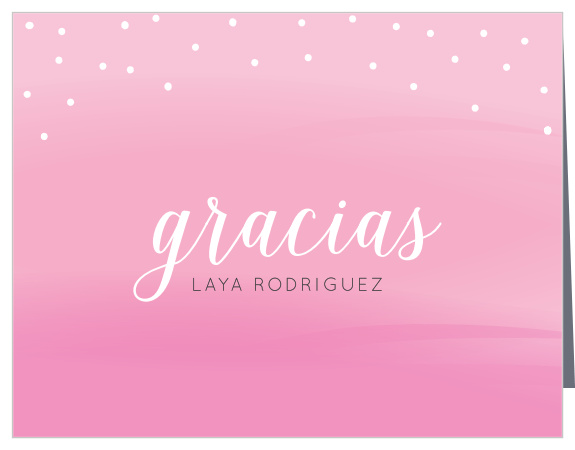The Pink Clouds Thank You Cards are reminiscent of standing amidst a cotton candy sky.