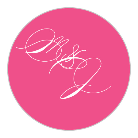 Modern Script Wedding Stickers