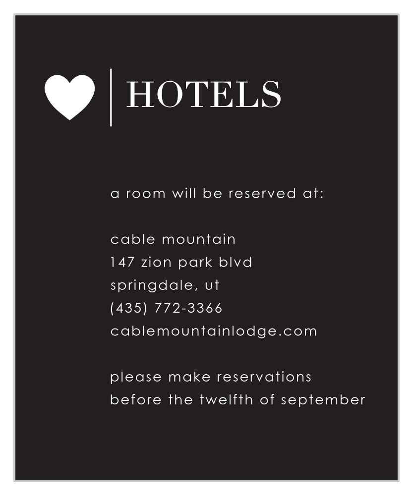Refined Type Accommodation Cards
