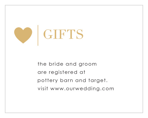 Make sure that what you want is black and white with our Refined Type Foil Registry Cards.