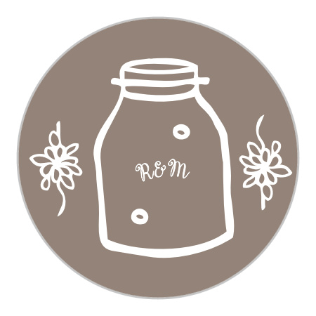 Rustic Barn Wedding Stickers