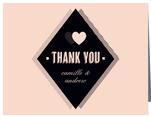 Make sure your guests know how much you appreciate them using the Rough Diamond Thank You Cards.