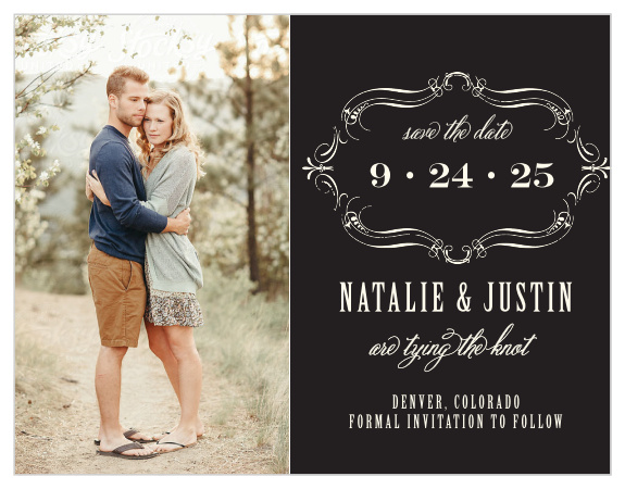 Ensure that your friends and family know when your wedding will be using the Ex Libris Save-the-Date Magnets.
