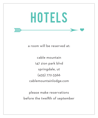 From the Love vs. Design collection by Basic Invite comes the Love Struck Accommodation Cards, an elaborate and modern take on cupid's arrow!