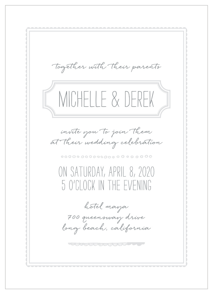 Keep It Simple Wedding Invitations