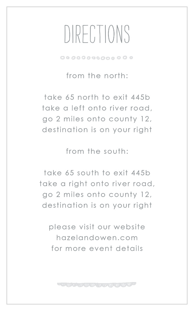 Keep It Simple Direction Cards