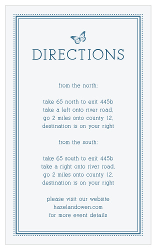Make sure your guests know the best routes to get to your wedding using the My Dear Direction Cards.