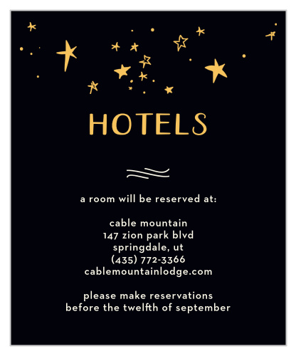 Let the "Good Times" roll with these vivacious accommodation cards, as well as the rest of the Good Times wedding suite!