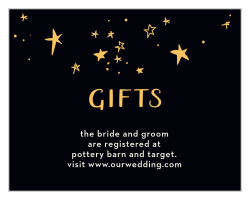 Let the "Good Times" roll with these vivacious registry cards, as well as the rest of the Good Times wedding suite!