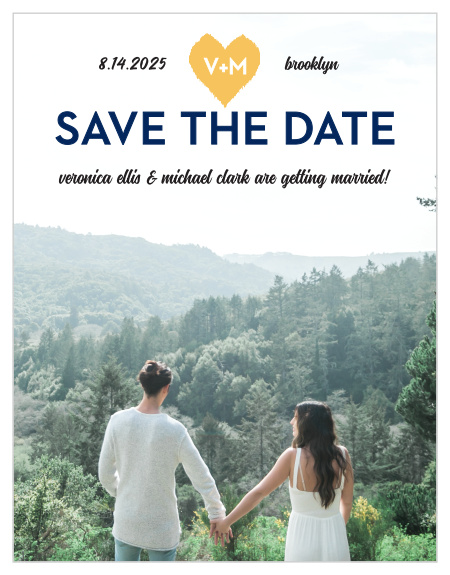 Ensure that your friends and family know when your wedding will be using the Common Thread Save-the-Date Magnets.