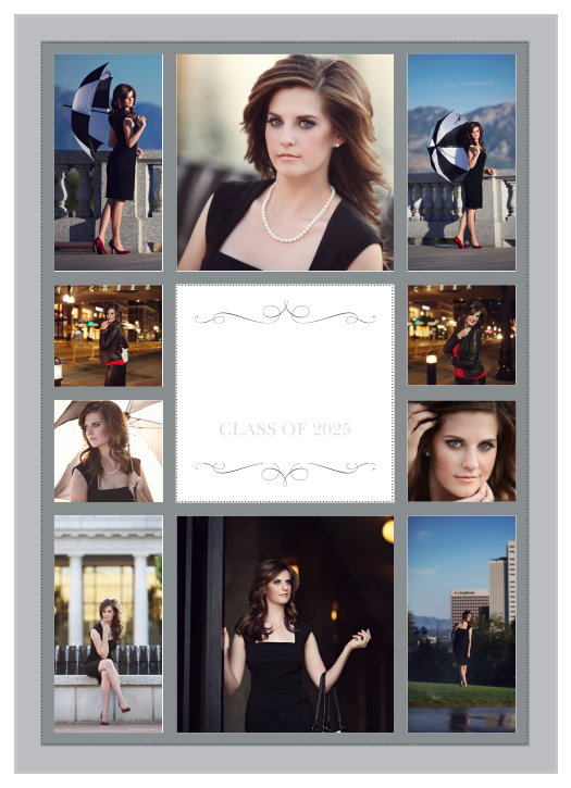 The Sophisticated Collage Graduation Announcement is the epitome of class and style.