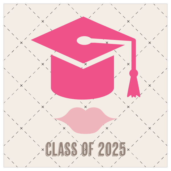 The Lips Graduation Cap Graduation Invitation is a fun double-sided square card that is perfect for your graduate. 