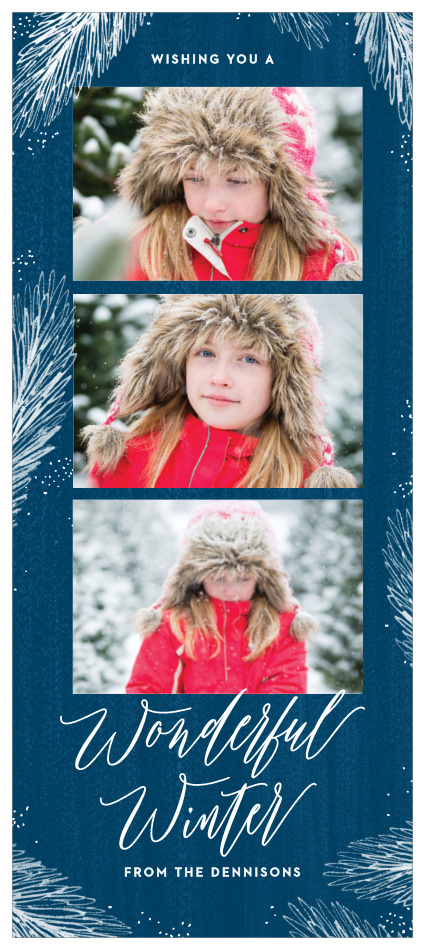 A winter wonderland will be what your friends and family will be dreaming of when they receive the Wonderful Winter Tea Photo Holiday Cards this holiday season.