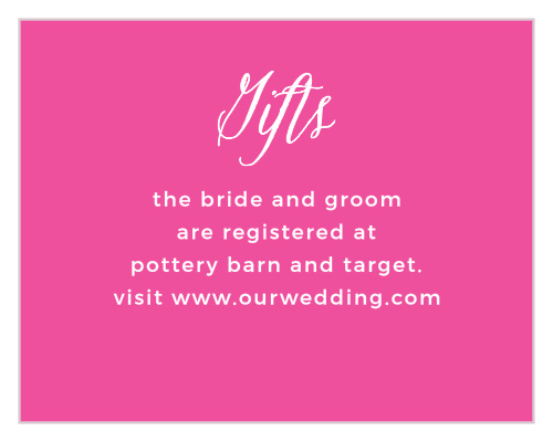 The Heart Beat Registry Cards don't need much in the way of embellishment.