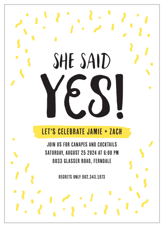 You're engaged! Kick off the celebrations surrounded by the people you love! 