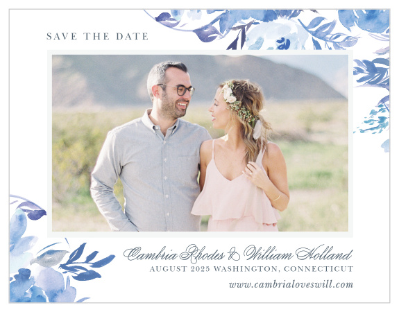 Let your love bloom and spread like the wildflowers on the Comely Wildflowers Save-the-Date Cards.